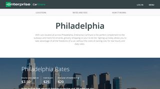 Philadelphia Car Sharing and Hourly Car Rental- Enterprise CarShare