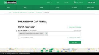 Car Rental Philadelphia - Cheap Rates | Enterprise Rent-A-Car