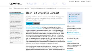 Enterprise Connect for Content Management | OpenText