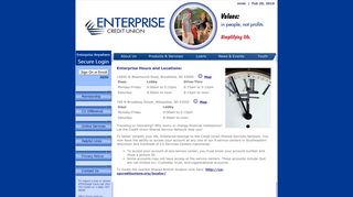 Enterprise Hours and Locations - Enterprise Credit Union