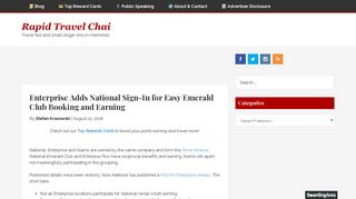 Enterprise Adds National Sign-In for Easy Emerald Club Booking ...