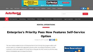 Enterprise's Priority Pass Now Features Self-Service Option - Rental ...