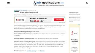 Enterprise Rent A Car Application, Jobs & Careers Online