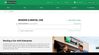 Car Rental Reservations - Low Rates | Enterprise Rent-A-Car
