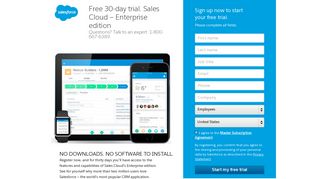 Enterprise Edition Free 30-Day Trial - Salesforce.com Canada