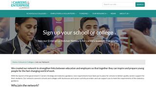 Sign up your school or college | The Careers & Enterprise Company