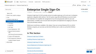 Enterprise Single Sign-On1 - Host Integration Server | Microsoft Docs