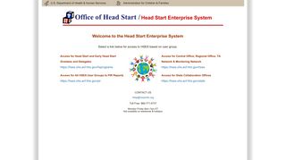Head Start Enterprise System - HHS.gov