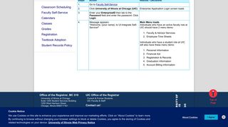 Log in to Faculty Self-Service | UIC Office of the Registrar