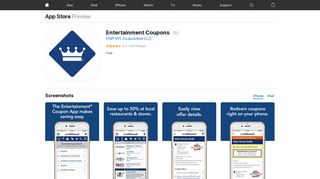 Entertainment Coupons on the App Store - iTunes - Apple