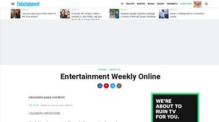 Entertainment Weekly Online | EW.com
