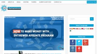 How To Make Money With EntireWeb Affiliate Program ...