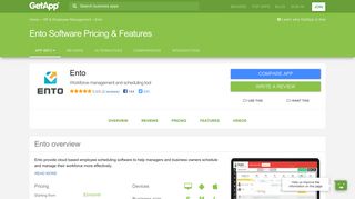 Ento Software 2019 Pricing & Features | GetApp®