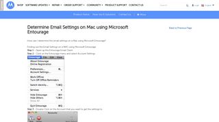 Determine Email Settings on Mac using Microsoft Entourage ...