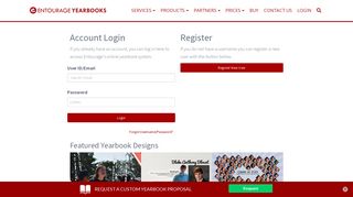 Online Yearbook Account Login | Entourage Yearbooks