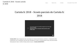 Cartola Fc 2018 - Webnode