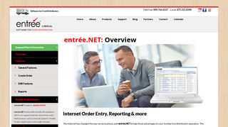 entrée.NET - Online Food Distributor Software - NECS, Inc.