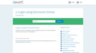 Login using Kennisnet Entree - Holmwood's Online Learning