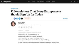 12 Newsletters That Every Entrepreneur Should Sign Up for Today