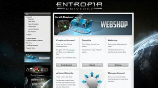 Entropia Universe - Account