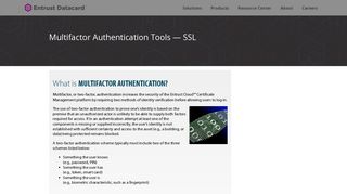 Multifactor Authentication Tools, Two Factor ... - Entrust Datacard