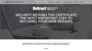 Digital Certificate Management System, SSL Management | Entrust