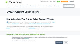 Entrust Account Log In Tutorial | The Entrust Group