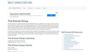 The Entrust Group | SELF DIRECTED IRA