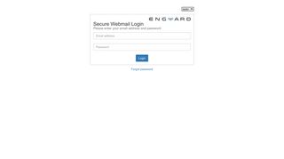 EnGuard Secure Messaging - Secure Webmail Login