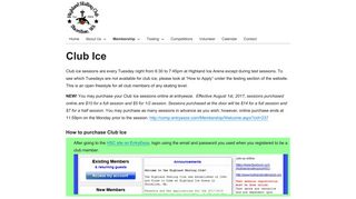 Club Ice – Highland Skating Club