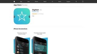 GigAlert on the App Store - iTunes - Apple