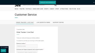 Customer Service - SeeTickets