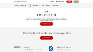 Toyota Entune™ App Suite - GPS Navigation System, Internet Radio ...
