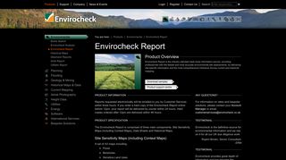 Envirocheck Report / Envirocheck