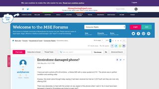 Envirofone damaged phone? - MoneySavingExpert.com Forums