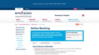 Envision Financial - Online Banking
