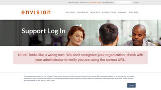 Envision - Envision Customer Support Login