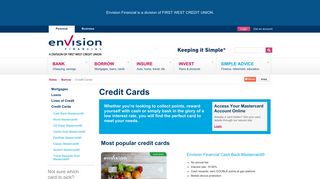 Envision Financial - Credit Cards