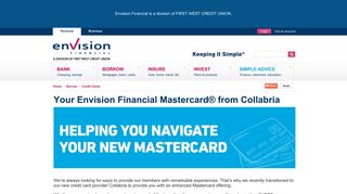 Envision Financial - Your Envision Financial Mastercard® from Collabria