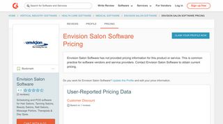 Envision Salon Software Pricing | G2 Crowd