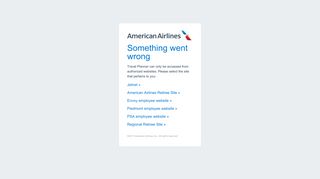 Travel Planner - Regional Retirees - American Airlines