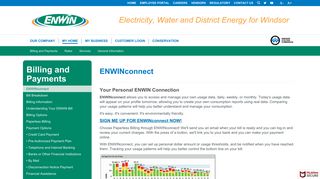 ENWINconnect | View Electricity Consumption l Windsor | ENWIN