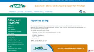 Paperless Billing | ENWIN