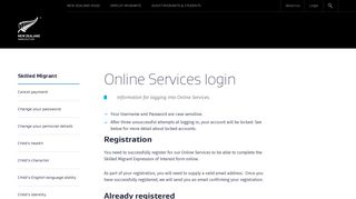 Online Services login | Immigration New Zealand