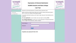 EoI Submission Login