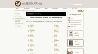 e-Registry Program | EOIR | Department of Justice