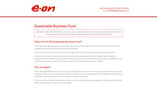 E.ON Sustainable Business Fund | EON SBF