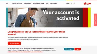 Welcome to E.ON online | Activate your account - E.ON