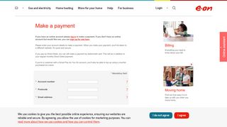 Make a payment | Your account - E.ON