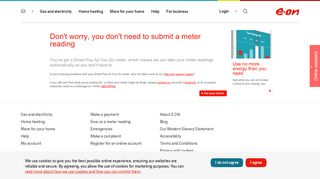 Submit a meter reading | Your account - E.ON